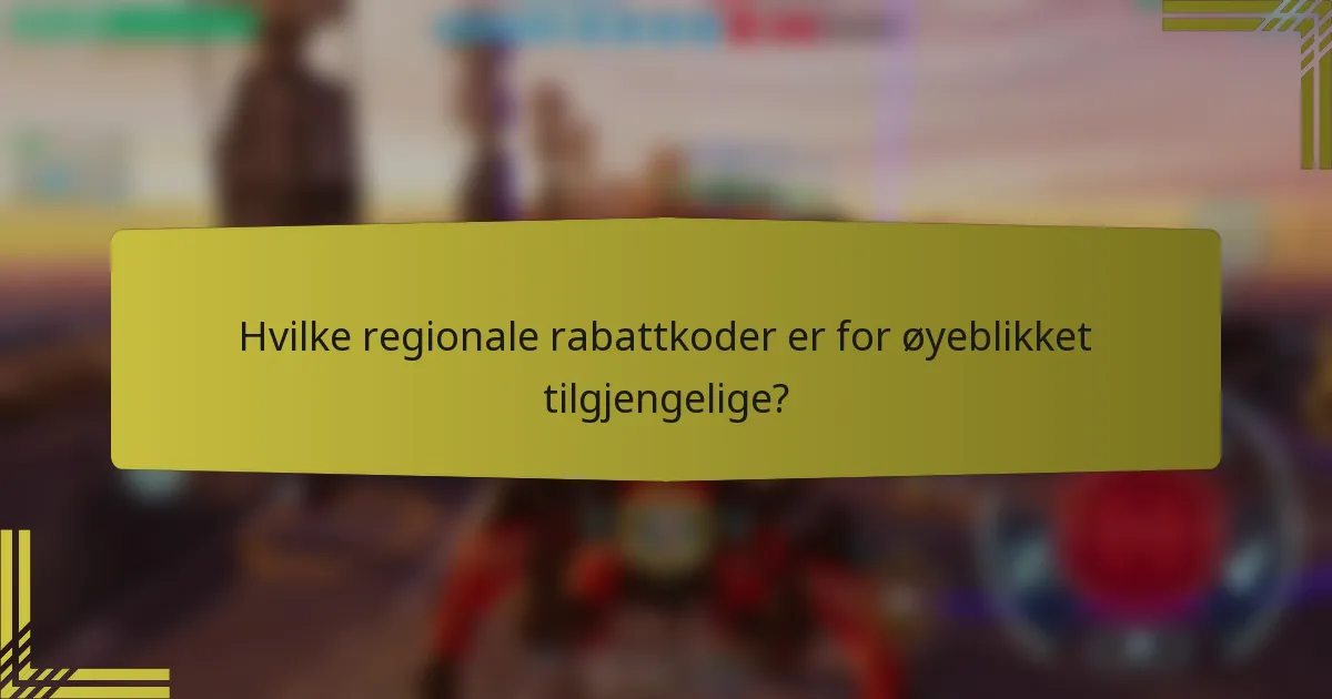Hvilke regionale rabattkoder er for øyeblikket tilgjengelige?
